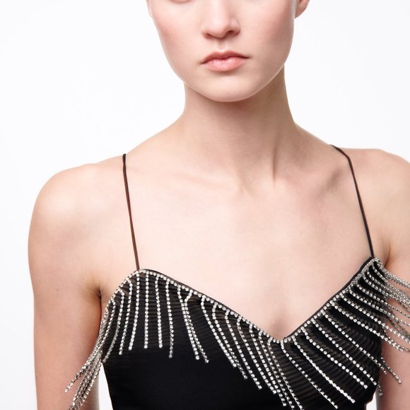 ZARA | Fringed Dress - Picture 4 of 8